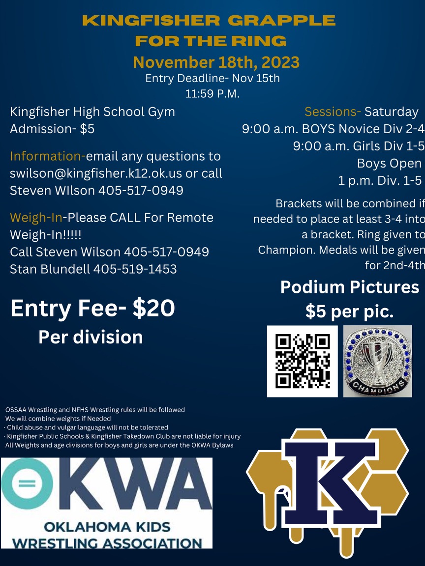 Kingfisher Grapple for the Ring Oklahoma Kids Wrestling Association